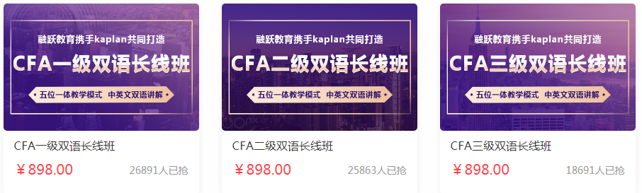 cfa課程kaplan視頻