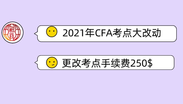 2021年CFA考點在CFA報名成功后選擇！更改考點還要250美元手續費！